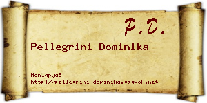 Pellegrini Dominika névjegykártya
